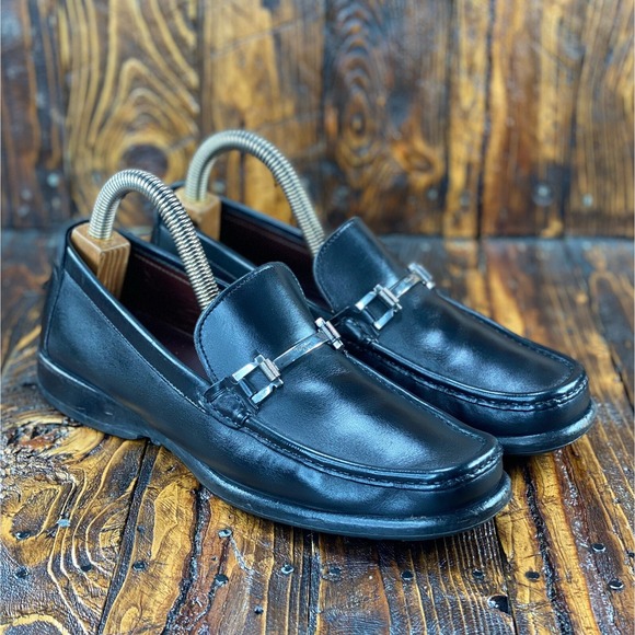 Salvatore Ferragamo Pasquale Men's Horsebit Loafer Black Leather Size 8.5 D $680